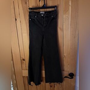 Rollas east coast flare high rise black jeans - 27